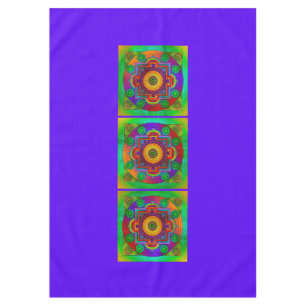 Nappe YANTRA - grande roue - violet vert