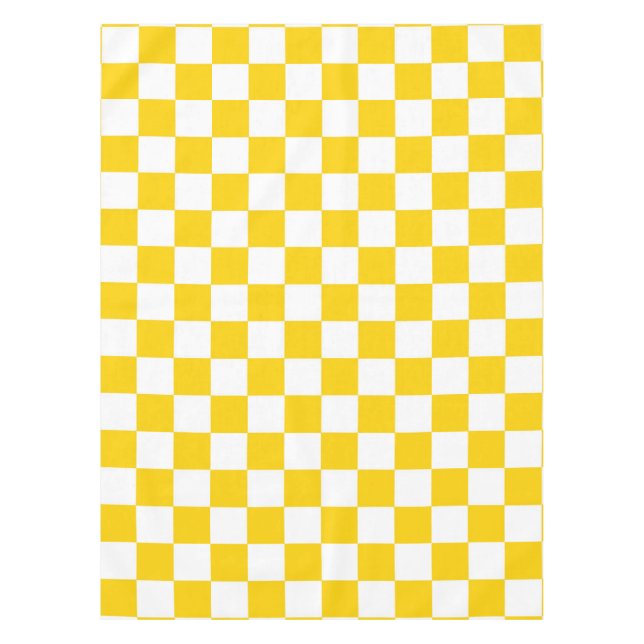 Nappe Yellow White Checkered Check Pattern (Devant)