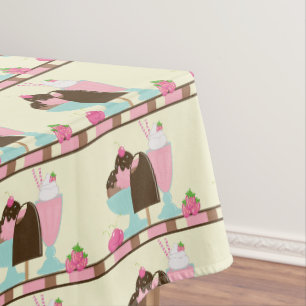 Nappe Yummy Ice Cream Desserts Motif