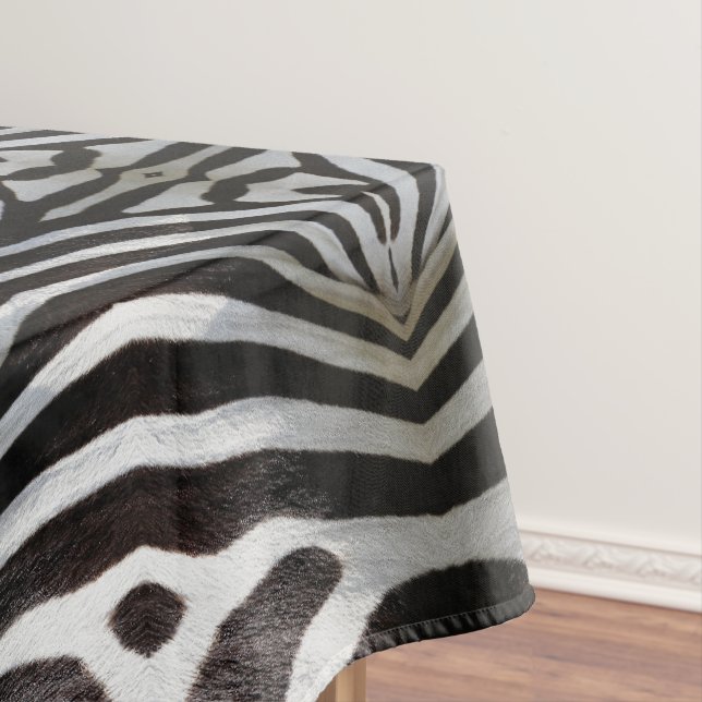 Nappe Zebra Stripes Motif noir et blanc Élégant (In Situ)