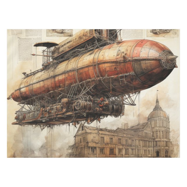Nappe Zeppelin Steampunk vintage (3) (Devant (Horizontal))