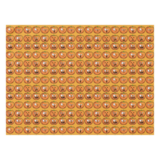 Nappes Citrouilles d'Halloween (Devant (Horizontal))