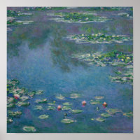 Nappes d'eau par Claude Monet Fine Art Poster Impr