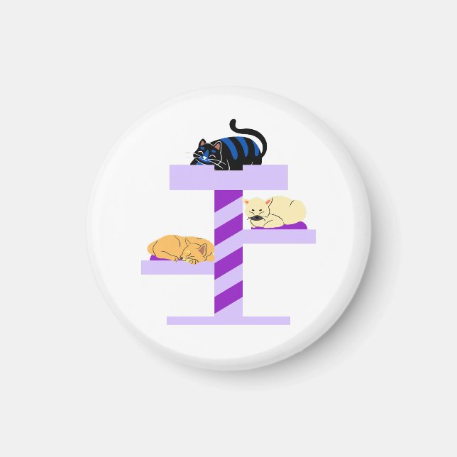 Napping Cat Magnet (Vorne)
