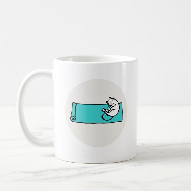 Napping Cat Mug (Gauche)