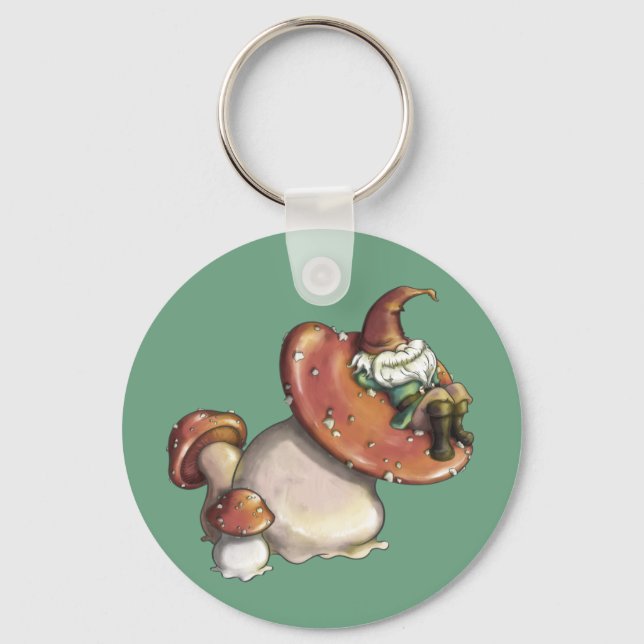 Napping Gnome Schlüsselanhänger (Vorderseite)