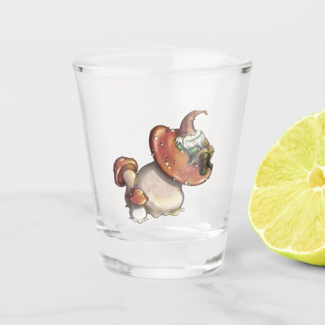 Napping Gnome Schnapsglas (Vorderseite)