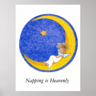 Napping ist Himmlisch Poster