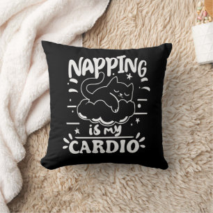 Napping ist mein einfaches, lustiges Katzen-Design Kissen