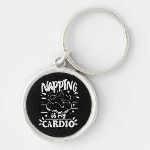 Napping ist mein einfaches, lustiges Katzen-Design Schlüsselanhänger