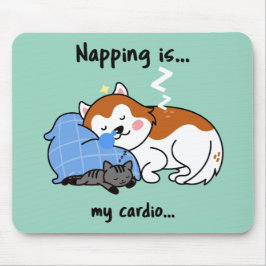 Napping ist... mein Herz.. schlafendes Nickerchen Mousepad