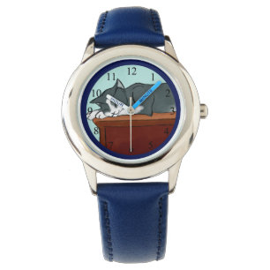 Napping Kitty Armbanduhr