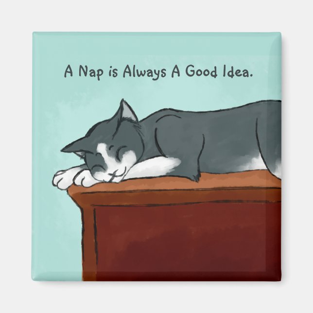 Napping Kitty Magnet (Vorne)