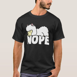 Napping Lama T-Shirt  Nein Fauler Alpakaliebhaber 