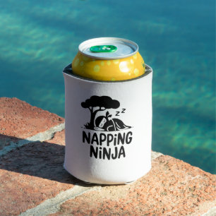 Napping Ninja Niedliche Schlaflosigkeit Ninja Art Dosenkühler