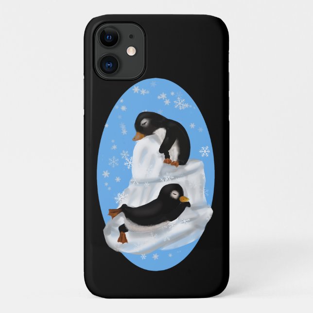 Napping Penguins iPhone/iPad Gehäuse Case-Mate iPhone Hülle (Rückseite)