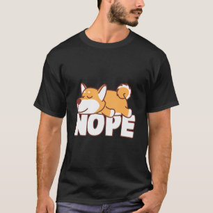 Napping shiba inu   lustiges nope faultierendes Ge T-Shirt