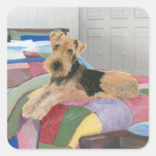 Naptime Quadratischer Aufkleber