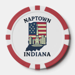 Naptown Indiana Monument Circle Poker Chip