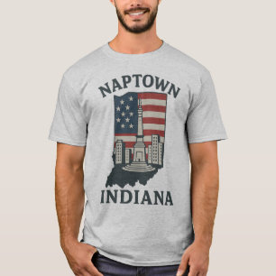 Naptown Indiana Monument Circle T-Shirt
