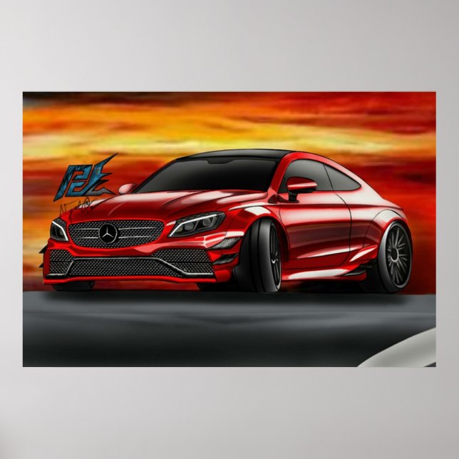 naquash Design mercedes amg c63 s Coupe Poster (Vorne)