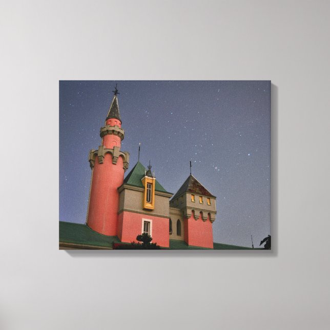 Nara Dreamland Fantasy Castle (Nacht) Leinwanddruck (Vorderseite)