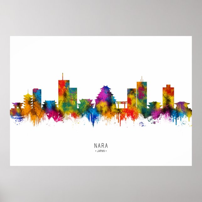 Nara Japan Skyline Poster (Vorne)