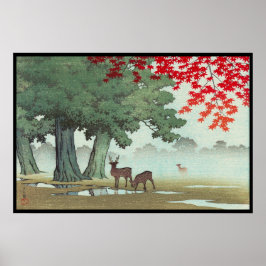 Nara Park Hasui Kawase shin hanga szenerie Kunst Poster