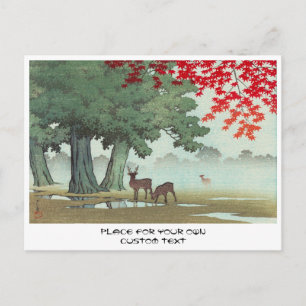 Nara Park Hasui Kawase shin hanga szenerie Kunst Postkarte