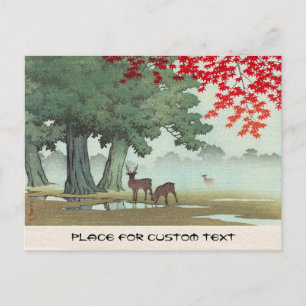 Nara Park Hasui Kawase shin hanga szenerie Kunst Postkarte
