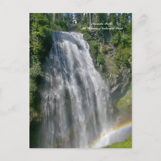 Narada FallsMt. Regnerischerer Staatsangehöriger… Postkarte (Vorderseite)