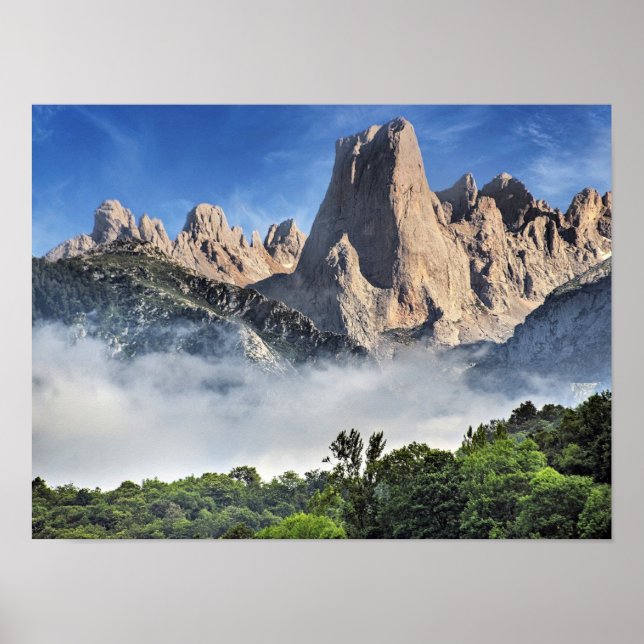 Naranjo de Bulnes, Kalksteinpark, Spanien Poster (Vorne)