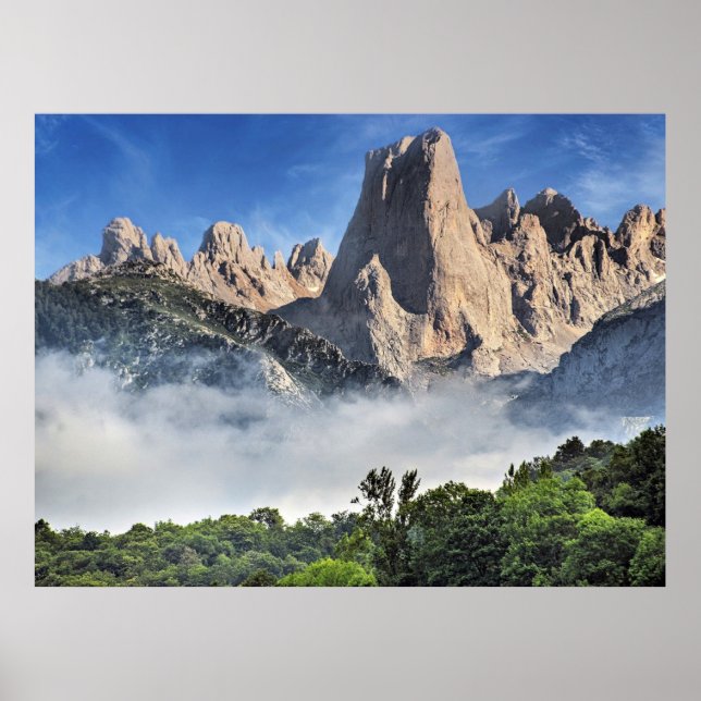 Naranjo de Bulnes, Kalksteinpark, Spanien Poster (Vorne)