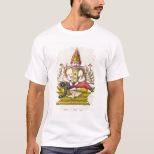 Narasimha, graviert von de Marlet (Farbelitho) T-Shirt
