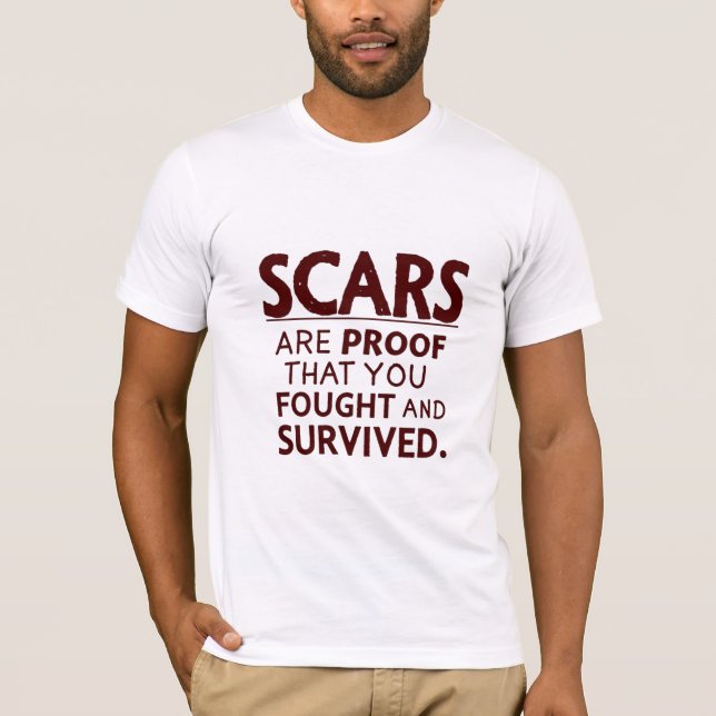 Narben des Überlebens T-Shirt (Vorderseite)
