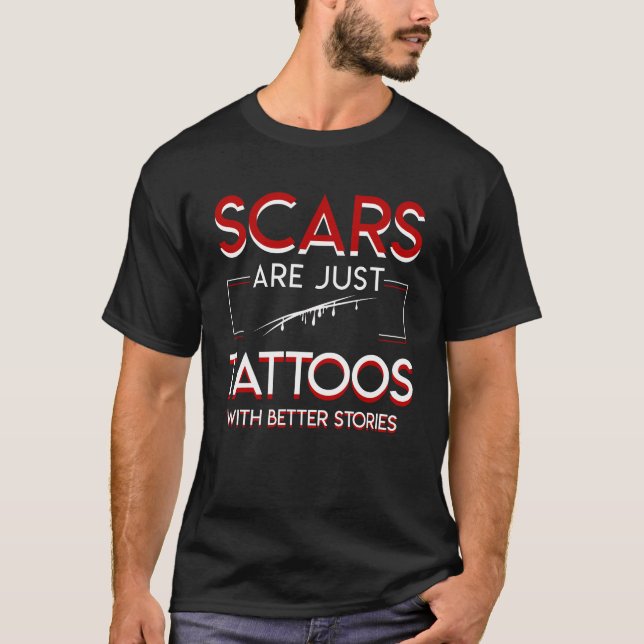 Narben sind Tätowierungen, die Liebhaber T-Shirt (Vorderseite)