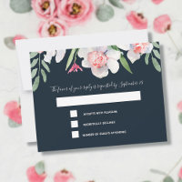 Narcisse blanc sur RSVP marine et menu