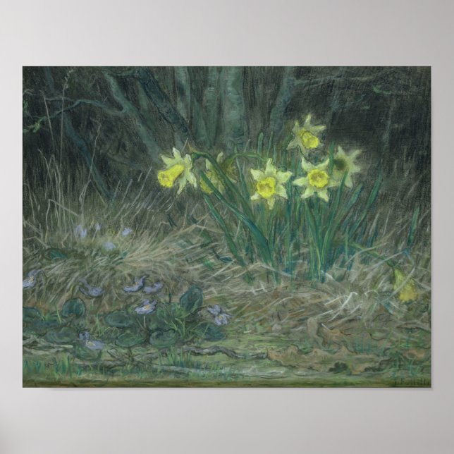 Narcissi und Violets, c.1867 Poster (Vorne)