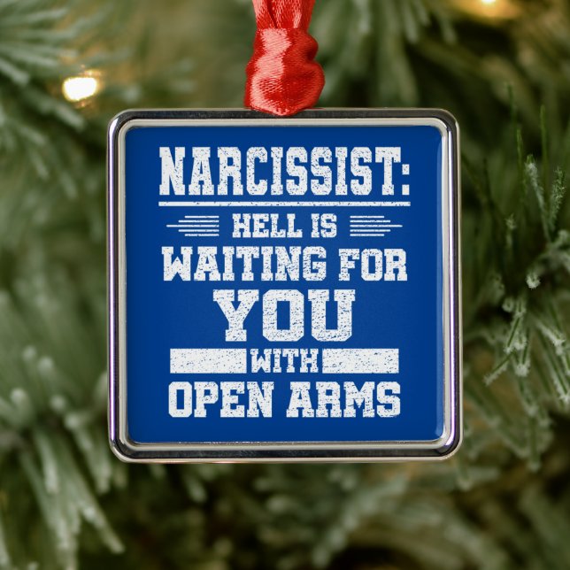 Narcissist     ornament aus metall (Baum)
