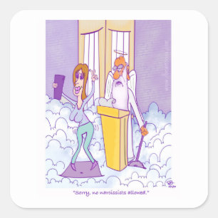 Narcissist Square Stickers