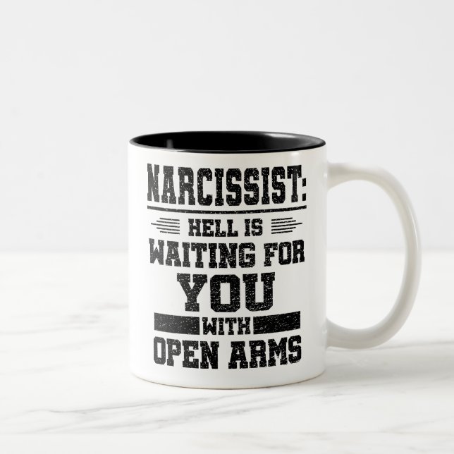 Narcissist Survivor Zweifarbige Tasse (Rechts)