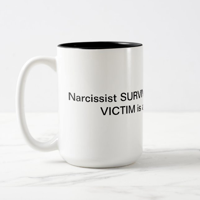 Narcissist-Tasse Zweifarbige Tasse (Links)