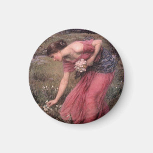 Narcissus Picking-Blume Magnet