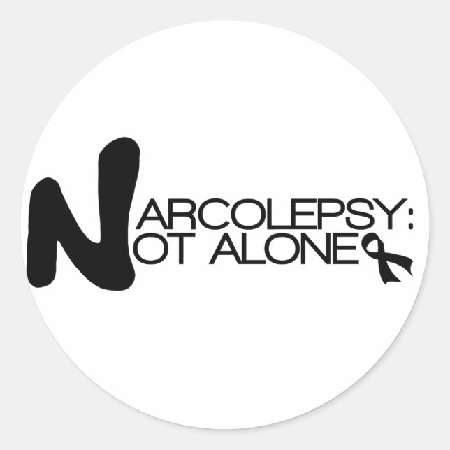 NARCOLEPSY: NICHT ALONE™ Classic Stickers (Vorderseite)