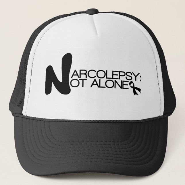NARCOLEPSY: NICHT ALONE™ Fernlastfahrer-Hut Truckerkappe (Vorderseite)
