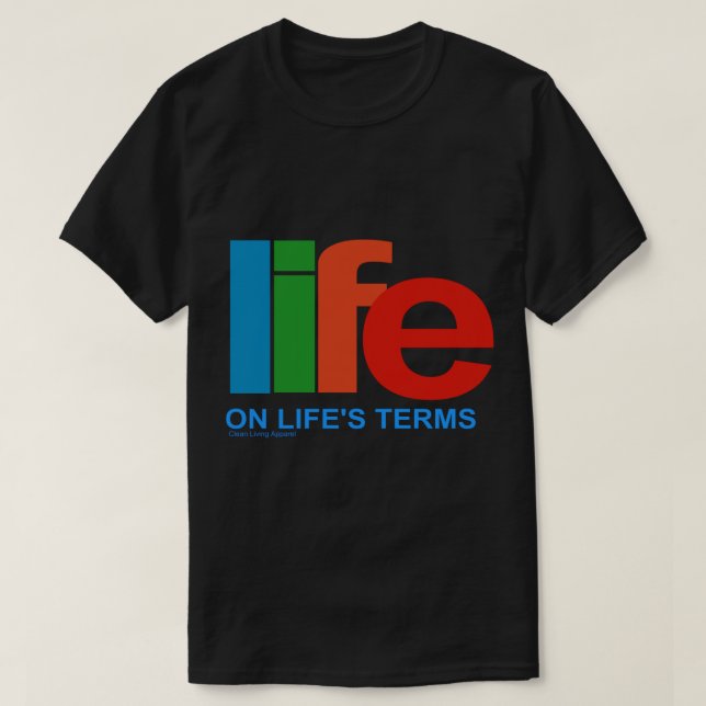 Narcotics Anonymous Life&x27;s Begriffe 80er 9 T-Shirt (Design vorne)