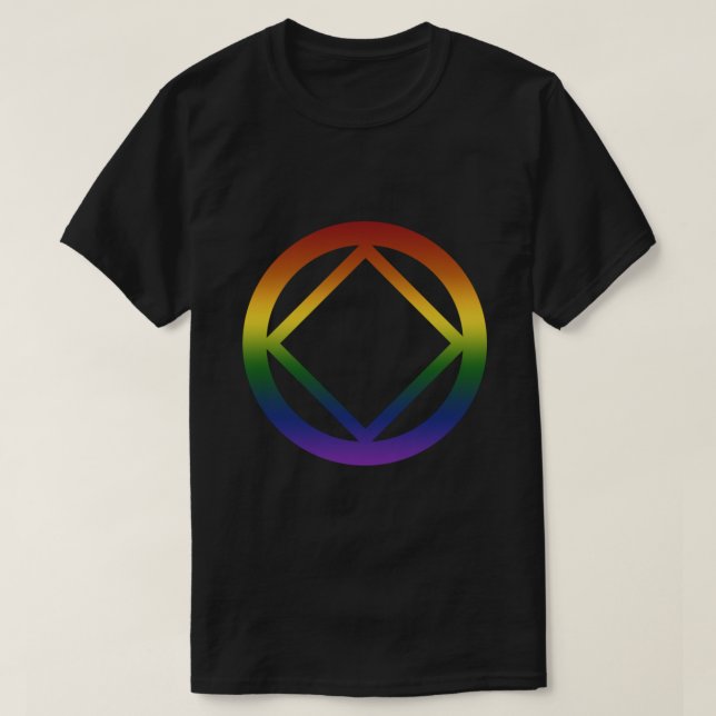 Narcotics Anonymous Rainbow Pride Symbol Classic T T-Shirt (Design vorne)