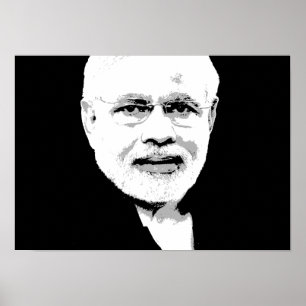 Narendra Modi stellen gegenüber Poster