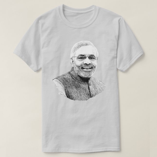 Narendra Modi T-Shirt (Design vorne)