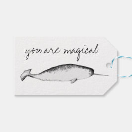 Narhwal Unicorn Magical Illustration Whale Lover Geschenkanhänger